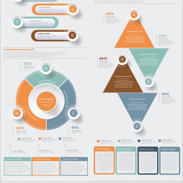 大信息图表元素设计Big Infographics