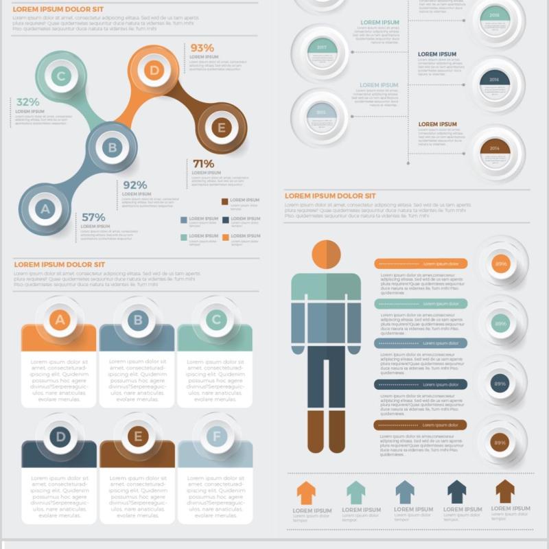 大信息图表元素设计Big Infographics