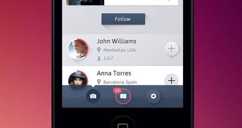 Alpha iPhone App UI Kit Psd