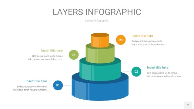 多彩3D分层PPT信息图2