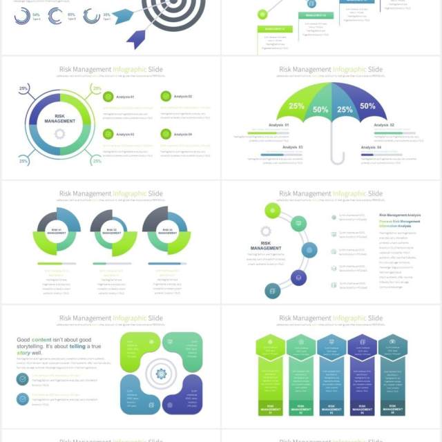 12套颜色商业公司风险管理金融管控可视化PPT信息图表素材Risk Management - PowerPoint Infographics Slides 12套颜色商业公司风险管理金融管控可视化PPT信息图表素材Risk Management - PowerPoint Infographics Slides