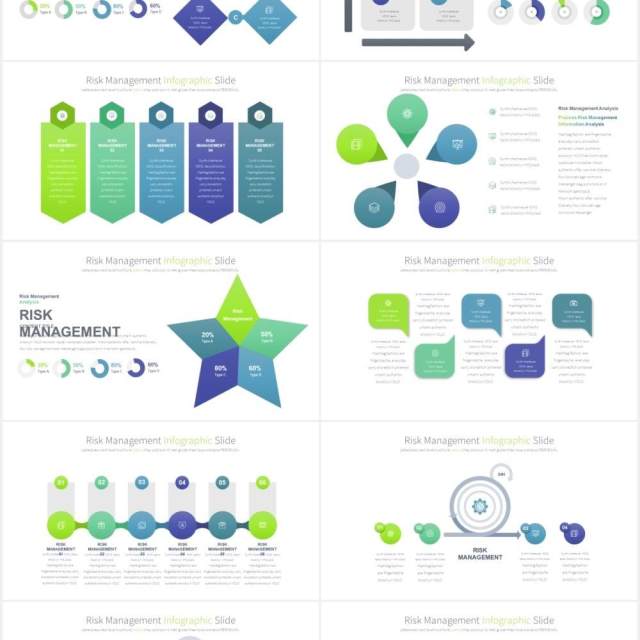 12套颜色商业公司风险管理金融管控可视化PPT信息图表素材Risk Management - PowerPoint Infographics Slides 12套颜色商业公司风险管理金融管控可视化PPT信息图表素材Risk Management - PowerPoint Infographics Slides