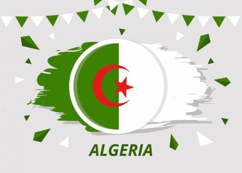 刷旗阿尔及利亚矢量