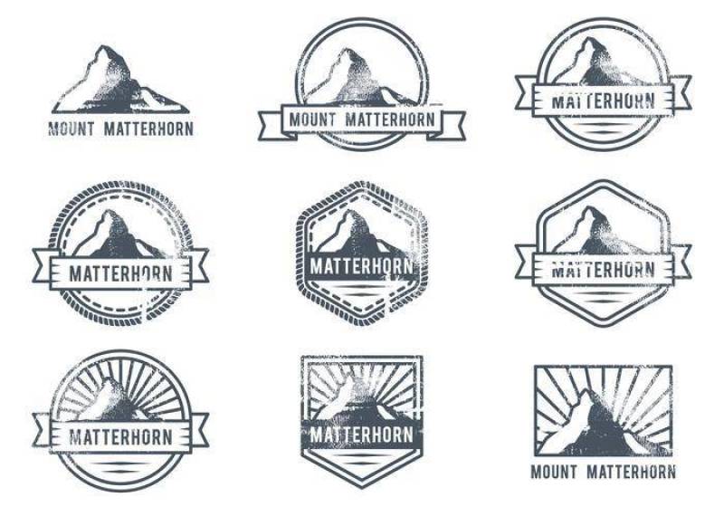 马特宏峰户外探险标志