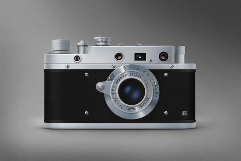 ZORKI卓尔基牌相机&nbsp;-&nbsp;psd分层素材