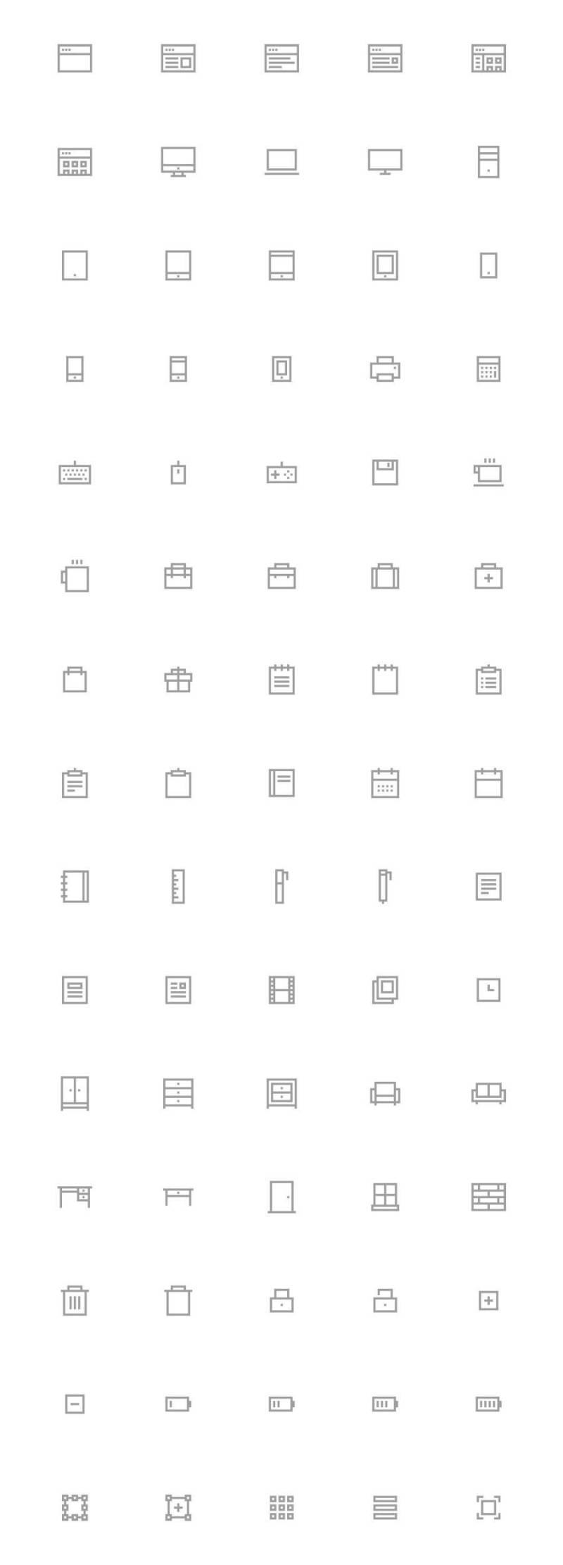 Pixelvicon Icon Set