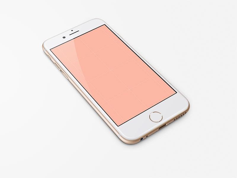 4.7寸iPhone 6模板－Gold
