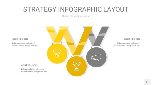 灰黄色战略计划统筹PPT信息图24