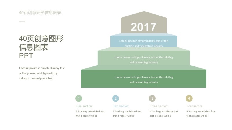 绿色创意图形PPT信息可视化图表19