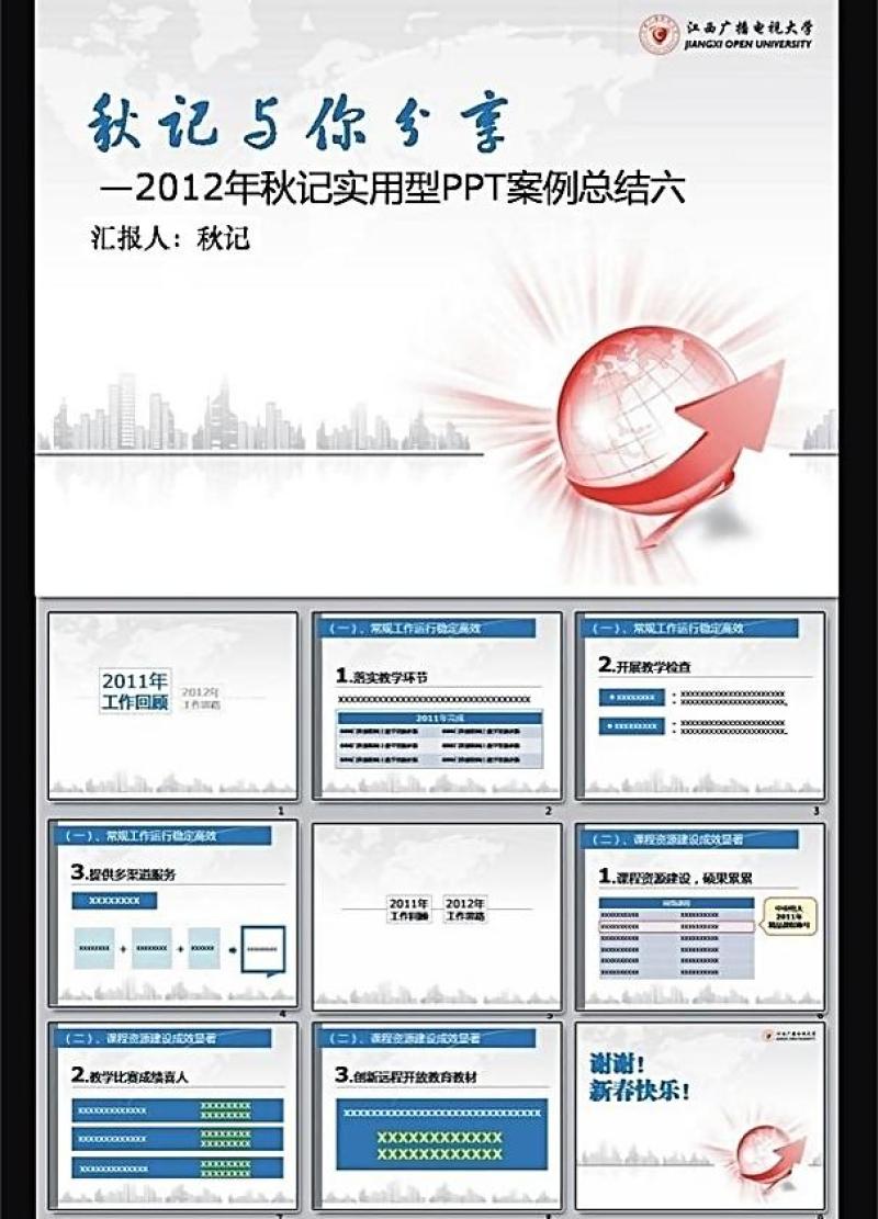 年终工作总结汇报ppt图片