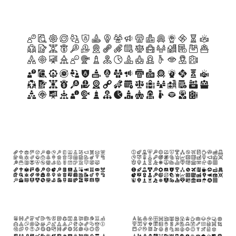 商务办公信息图标ppt素材