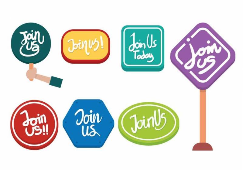 加入我们矢量集