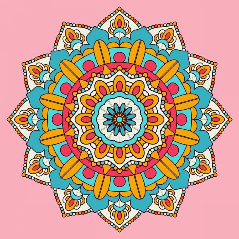 多彩的曼荼罗背景设计