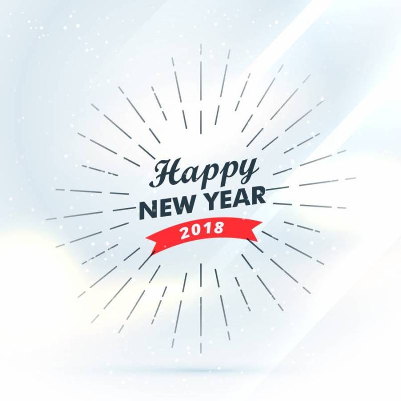 新年快乐2018年问候设计背景