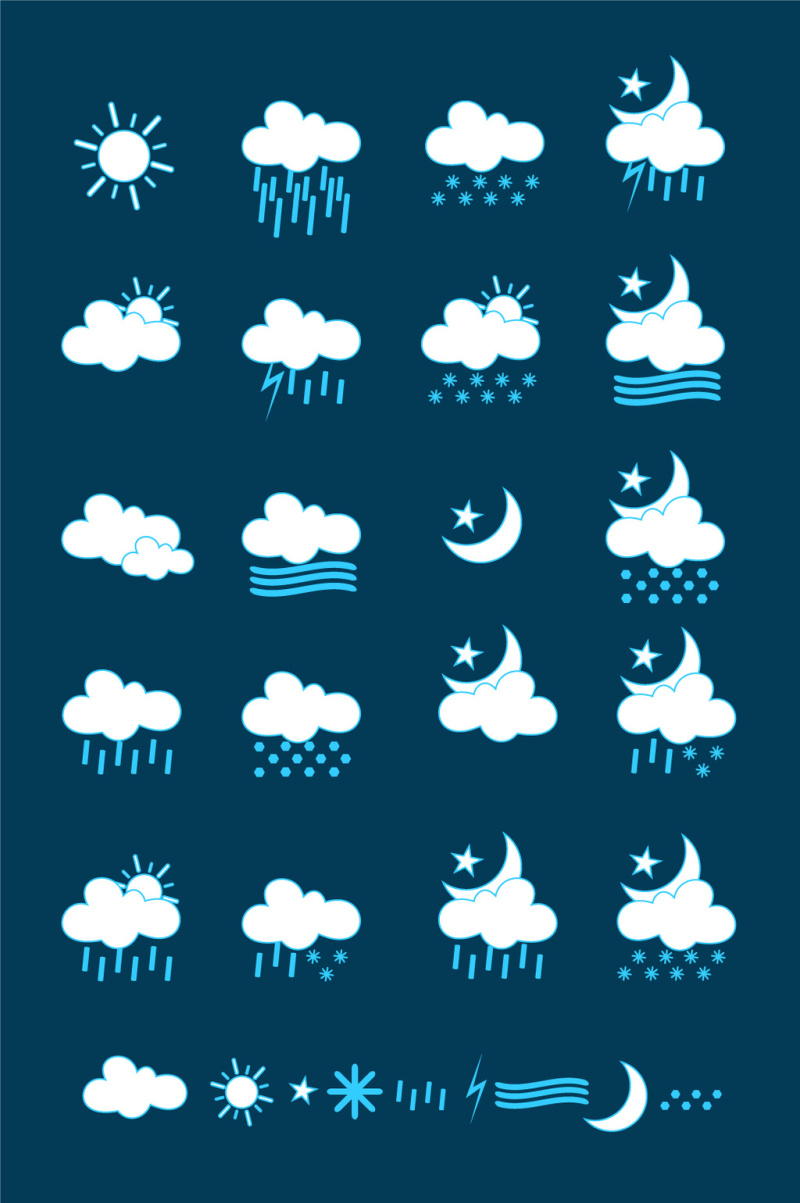 天气图标设计素材