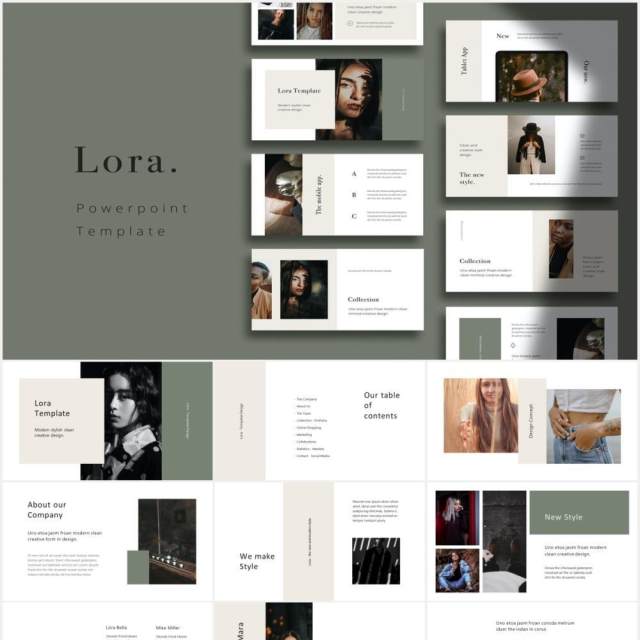 个人简历工作报告图文展示PPT模板LORA - Powerpoint Template 个人简历工作报告图文展示PPT模板LORA - Powerpoint Template
