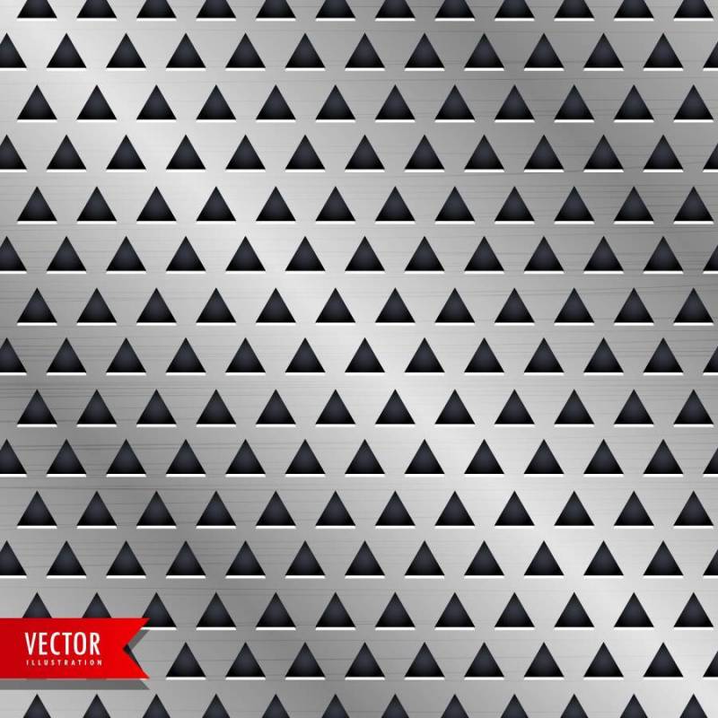 金属三角形图案矢量背景