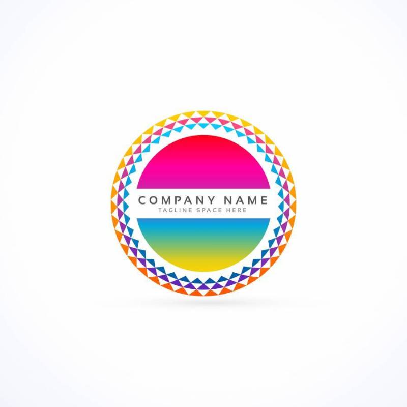 抽象充满活力的标志设计理念