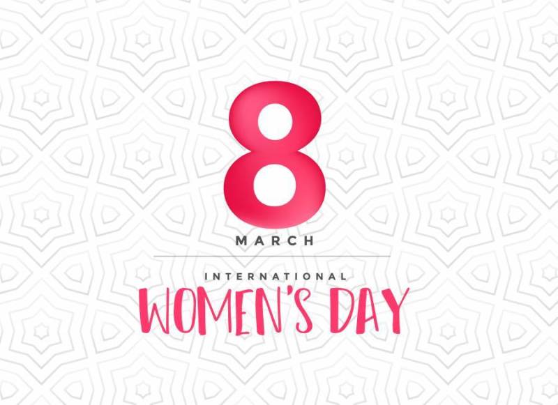 干净幸福的女人＆＃x27; s天庆祝背景