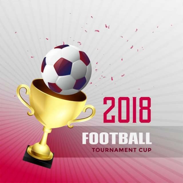 2018年足球世界冠军杯背景与金色trop