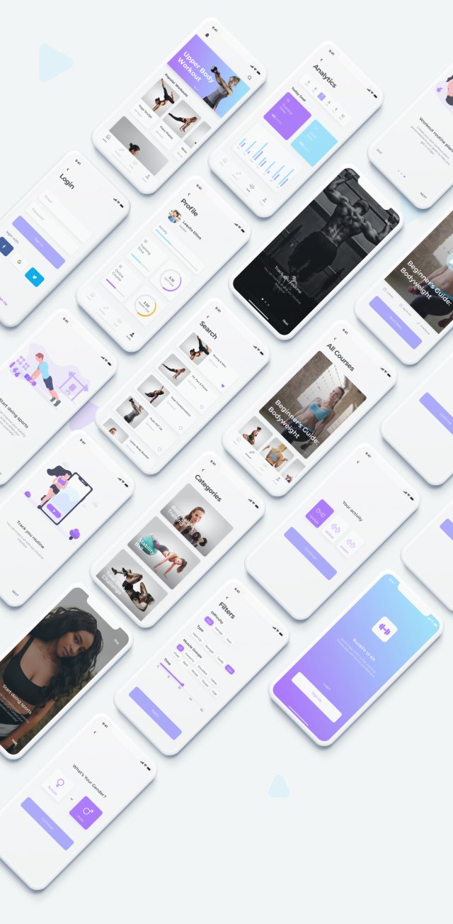Run&Fit Fitness App UI套件采用Sketch,XD和Figma,Run&Fit Fitness App UI套件设计 Run&Fit Fitness App UI套件采用Sketch,XD和Figma,Run&Fit Fitness App UI套件设计