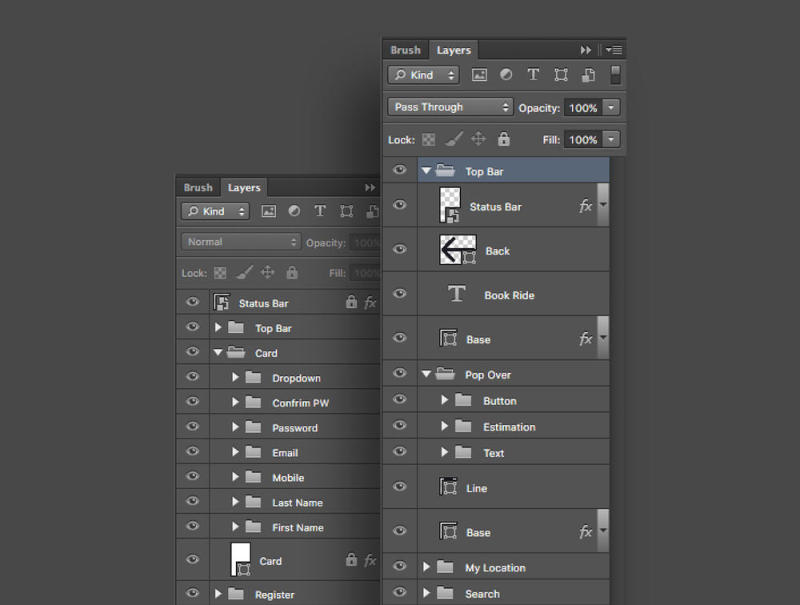 移动出租车应用程序UI工具包，我的骑