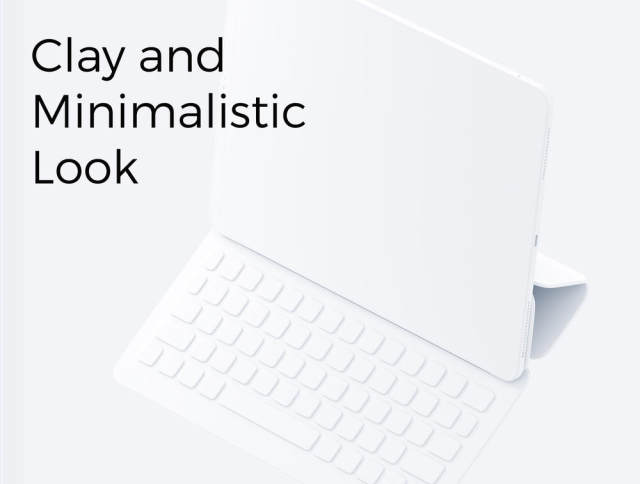 高品质的粘土和极简主义模型，Minimal Apple模型捆绑