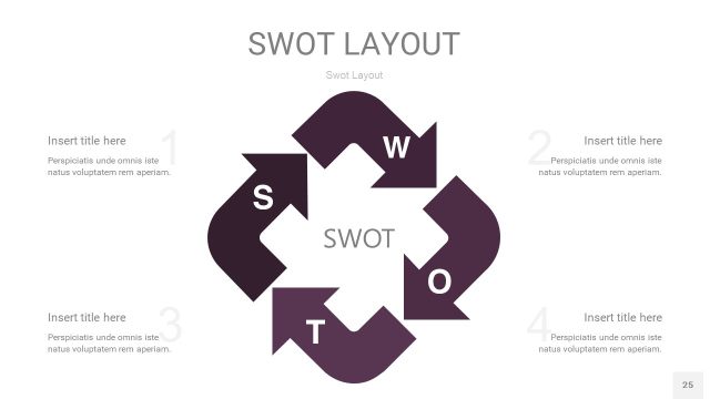 深紫色SWOT图表PPT25 深紫色SWOT图表PPT25