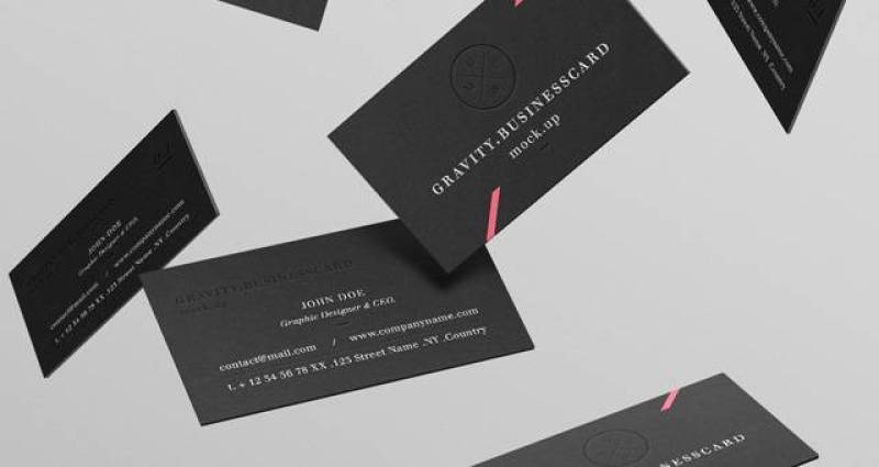 Gravity Psd B-Cards Mock-Up Vol2