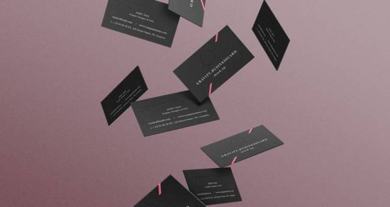 Gravity Psd B-Cards Mock-Up Vol2