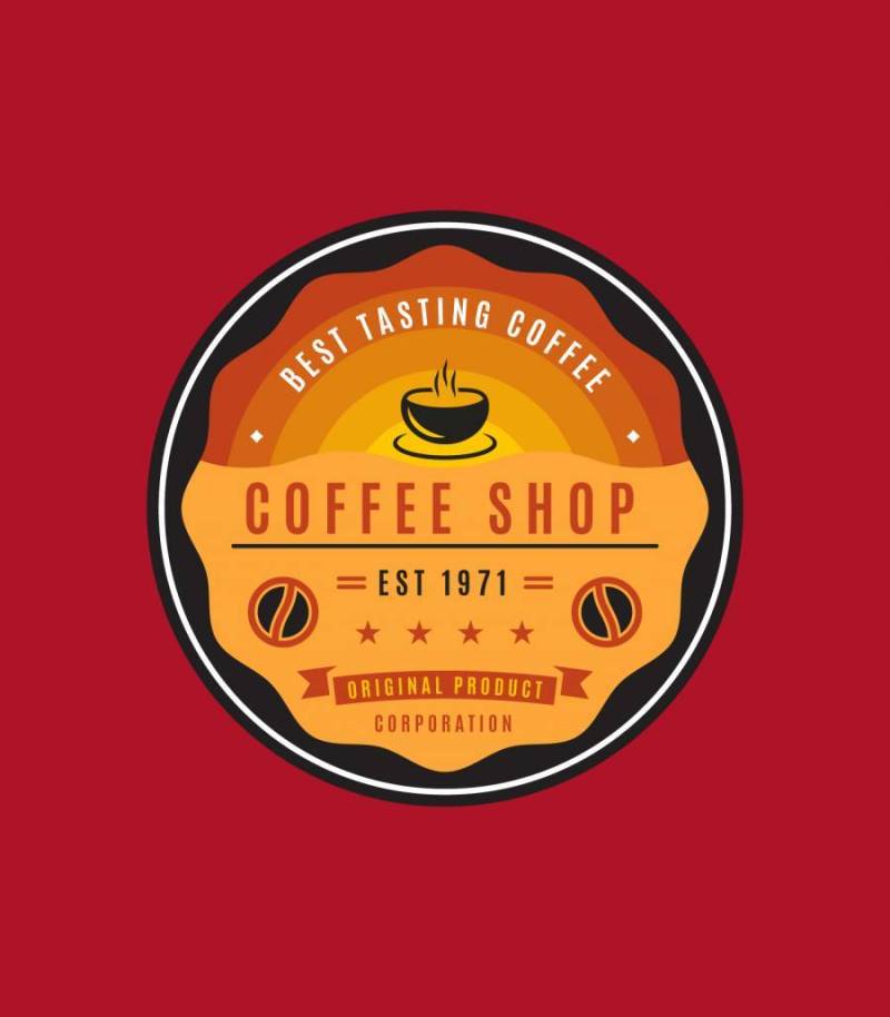 独特的咖啡徽章载体