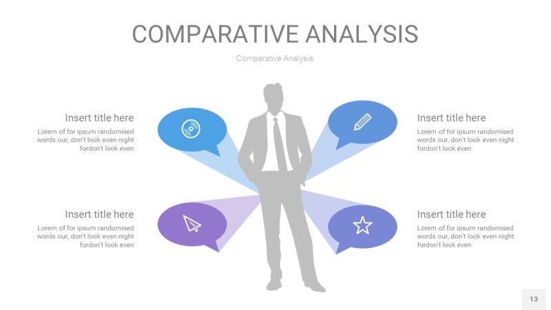 蓝紫色用户人群分析PPT图表13
