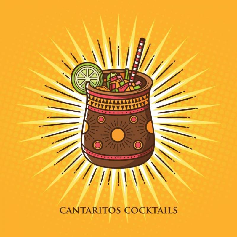 Cantaritos鸡尾酒的插图