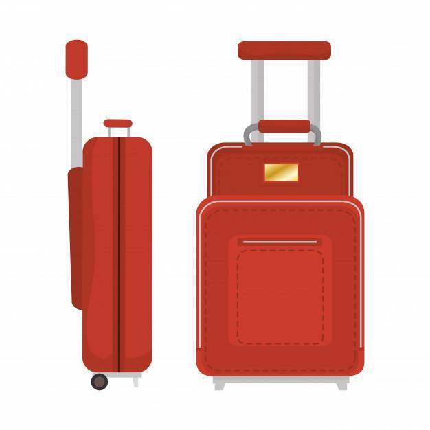 手提箱旅行孤立的图标矢量插图设计