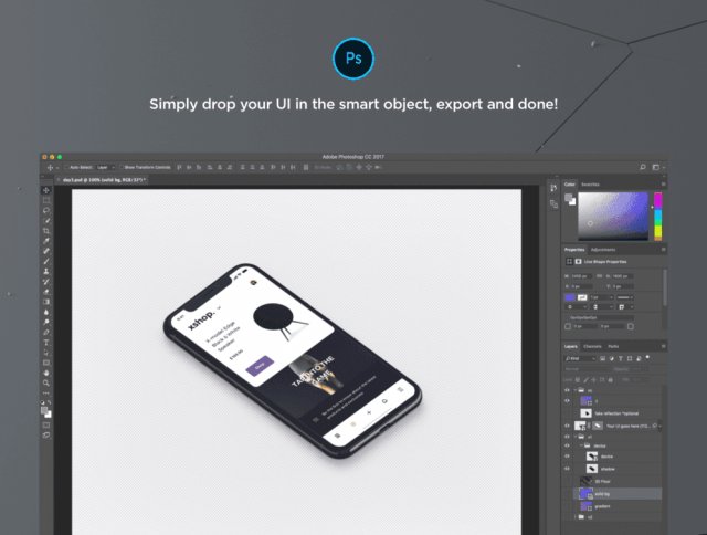 Sketch&Photoshop,Mockups 365:第3天的逼真iPhone X等距样机 Sketch&Photoshop,Mockups 365:第3天的逼真iPhone X等距样机