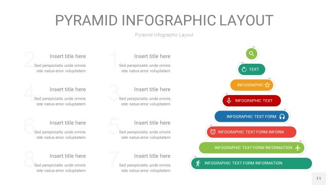 红绿色3D金字塔PPT信息图表11 红绿色3D金字塔PPT信息图表11