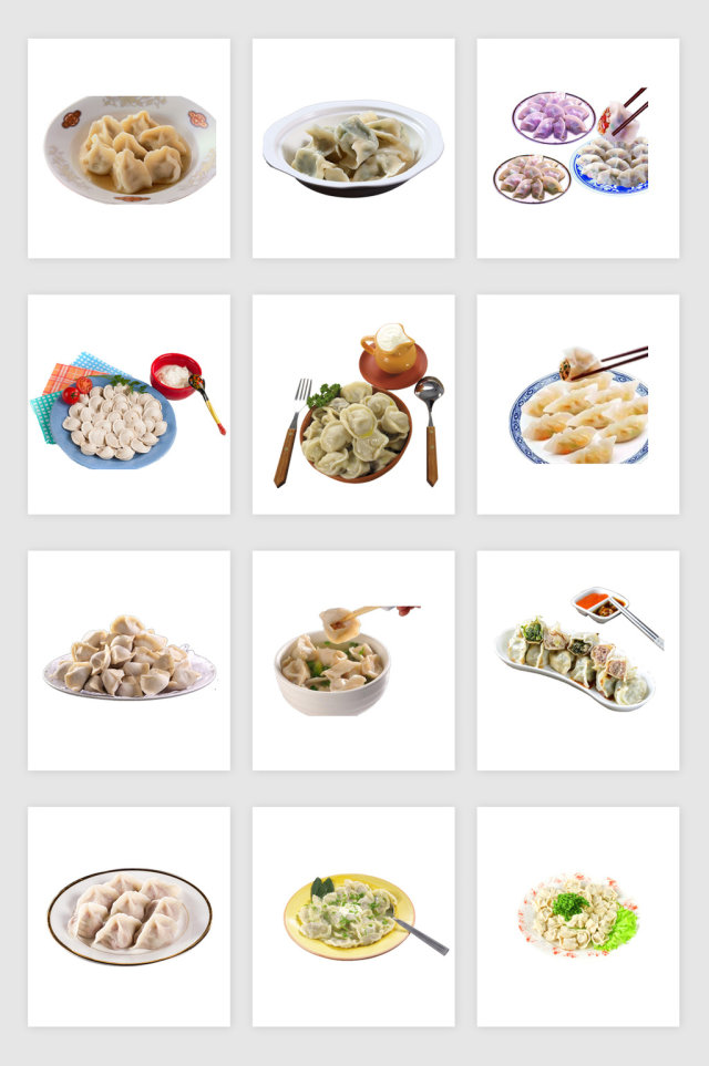 新年饺子免抠素材 新年饺子免抠素材