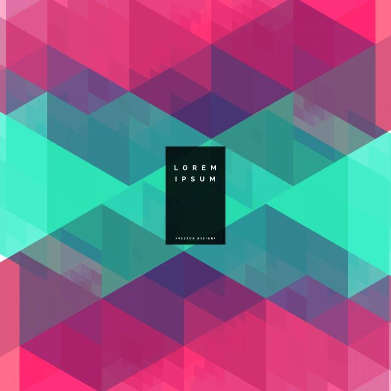 几何多彩抽象背景设计