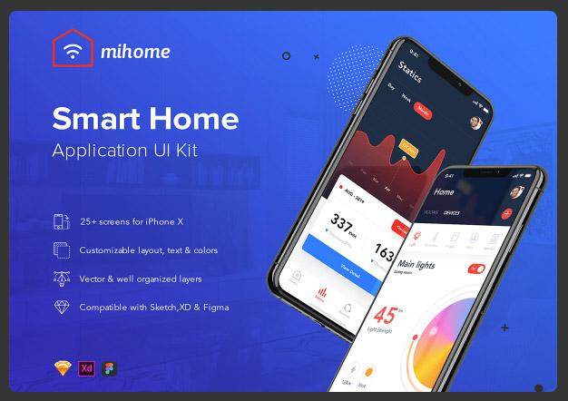 智能家居用户界面套件Mi Home - Smart Home UI Kit