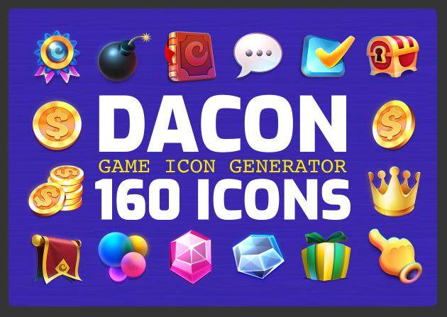 游戏图标元素DACON – Game Icon Generator