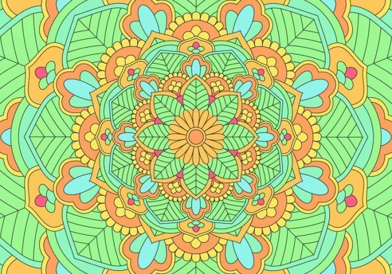 万花筒图案背景图