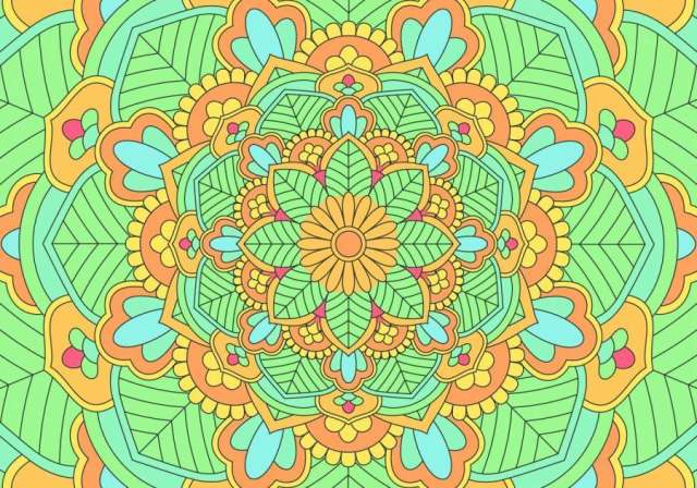 万花筒图案背景图