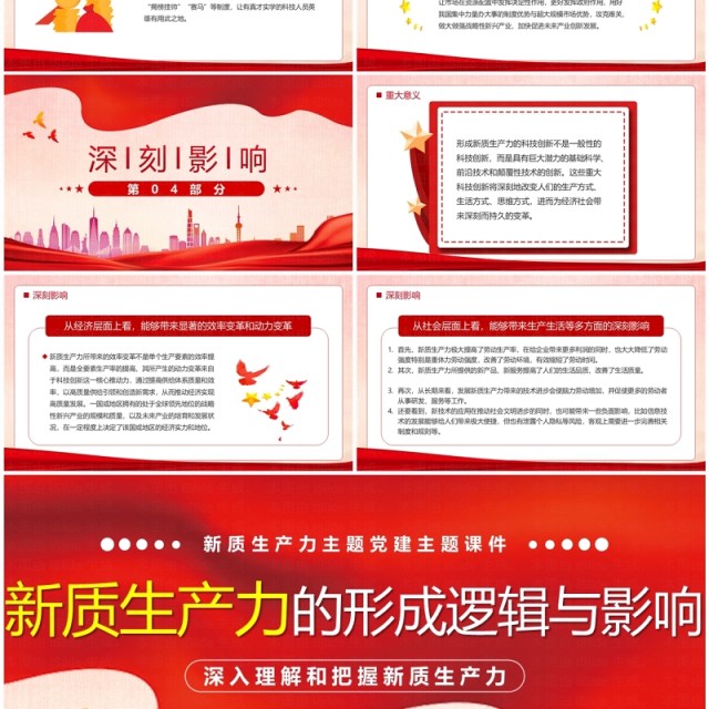 新质生产力的形成逻辑与影响PPT模板 新质生产力的形成逻辑与影响PPT模板