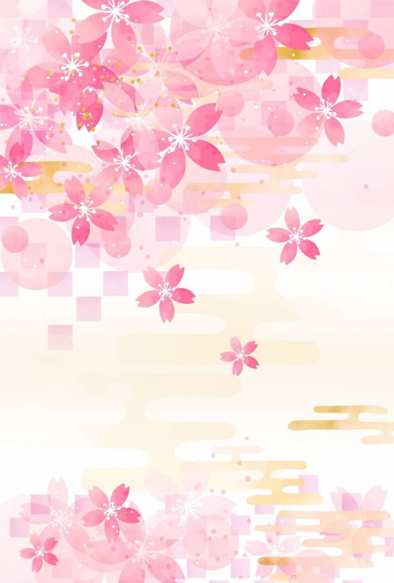 日本图案素材017樱桃背景
