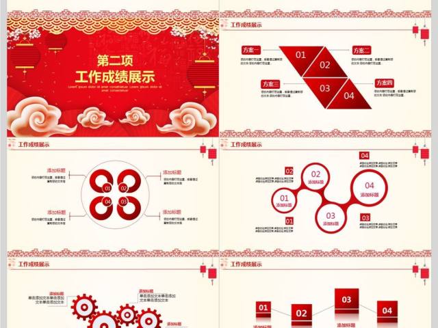 2018狗年喜庆采购部工作汇报动态PPT