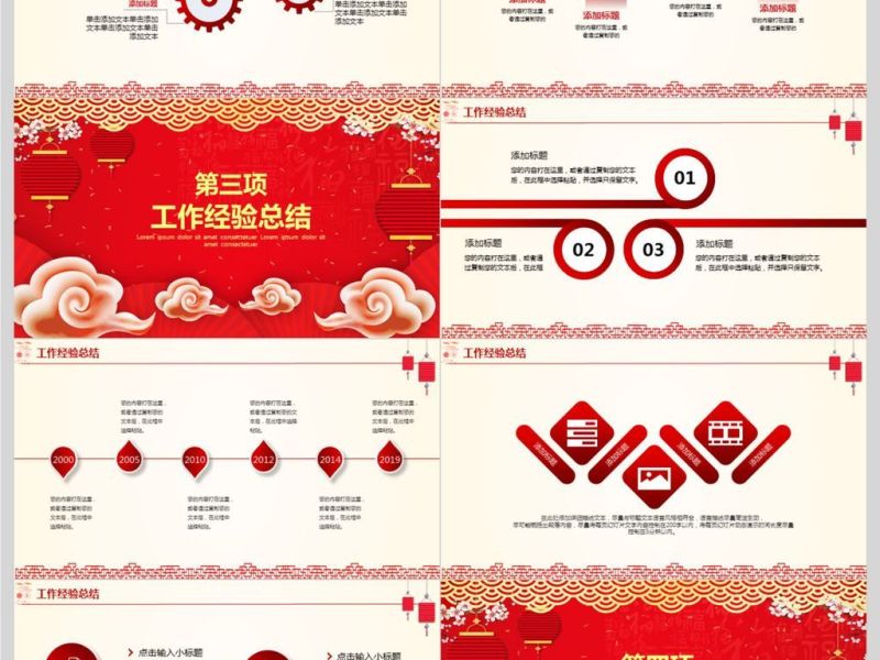 2018狗年喜庆采购部工作汇报动态PPT