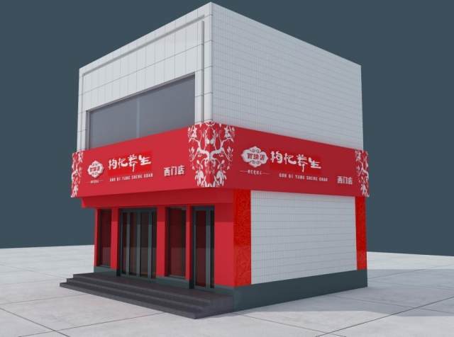 门店效果图PSD分层素材