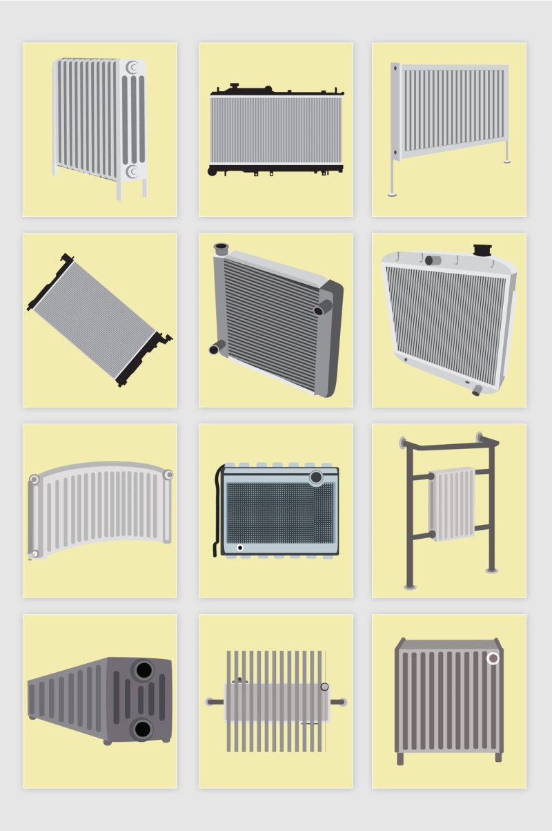 矢量各种加热器素材