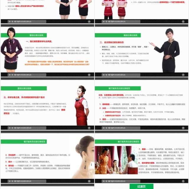 企业餐厅服务员礼仪培训课件PPT模板 企业餐厅服务员礼仪培训课件PPT模板
