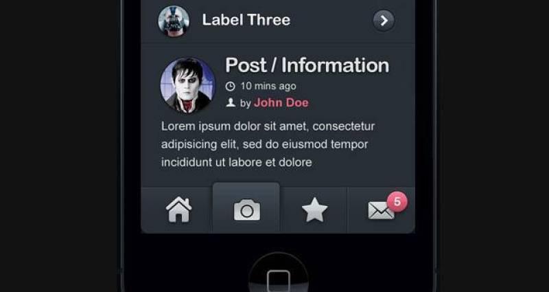 Deed iPhone App UI Kit Psd